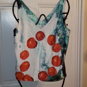 Misha Nonoo Artist Collaboration Silk Tank Top